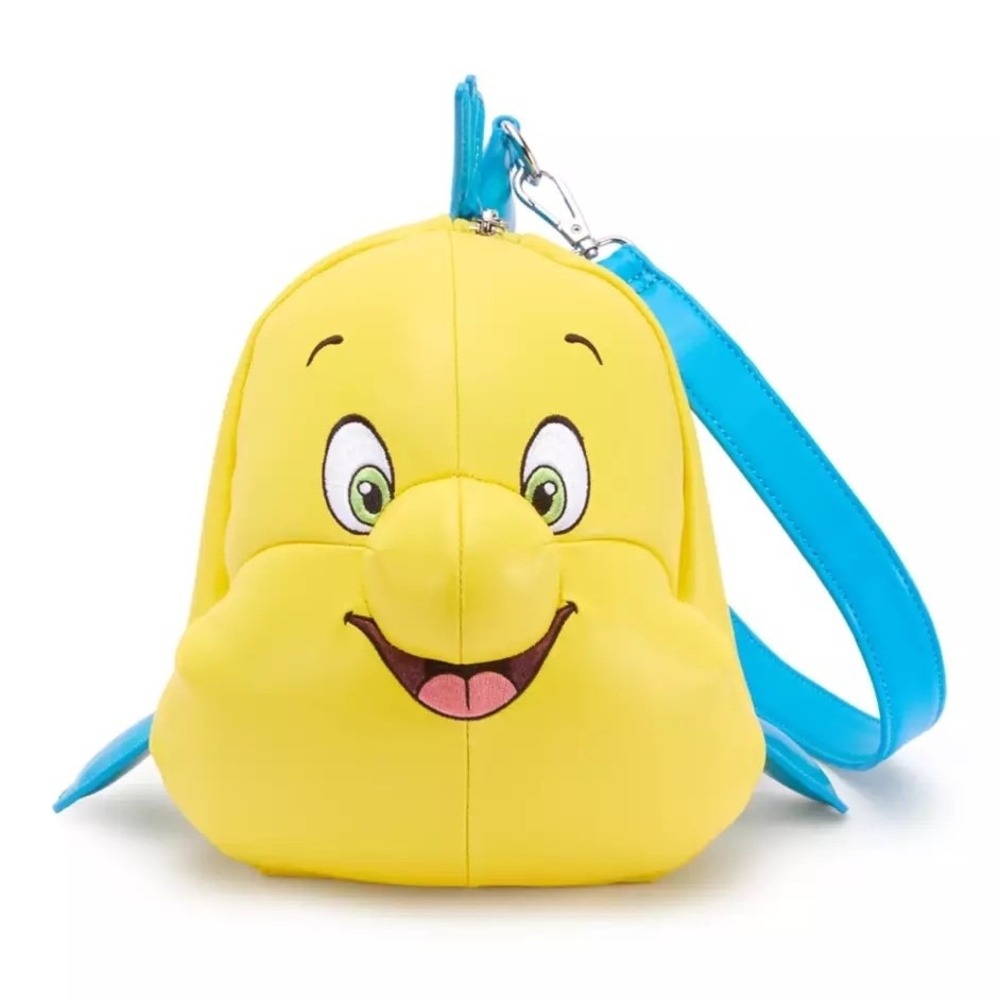 2026 Disney Park Loungefly The Little Mermaid Flounder Crossbody Bag NWT